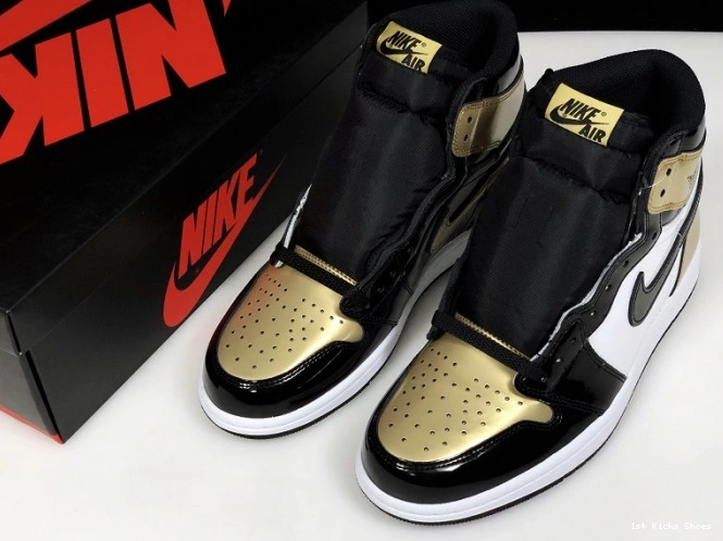 1st Kicks Shoes Toe Glod Retro 1 861428-007 Jordan Air High 0718